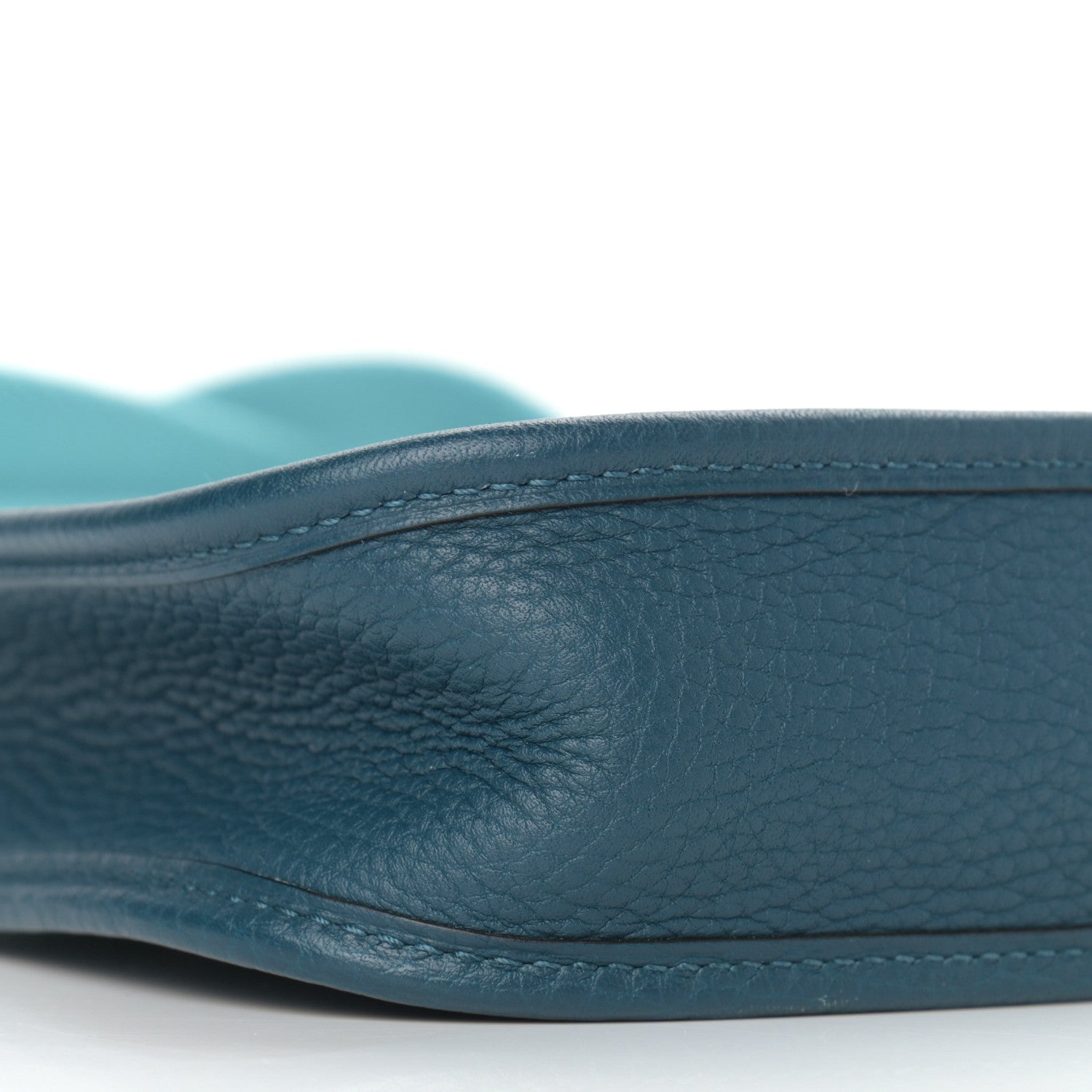 Hermes Taurillon Clemence Amazone Evelyne TPM Colvert Bleu Atoll 8 of 9