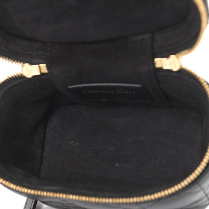 Christian Dior Lambskin Cannage Micro Lady Dior Vanity Case Black 5 of 8