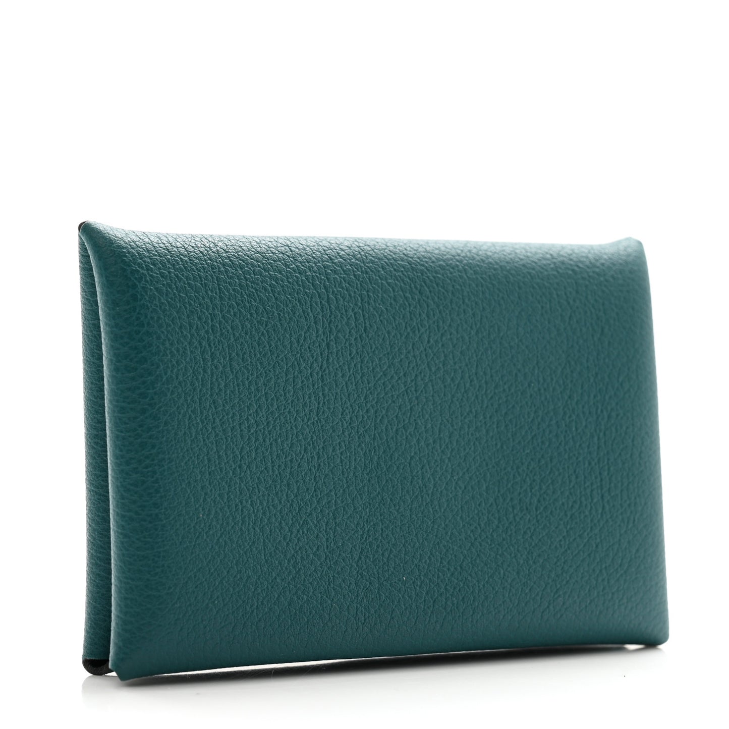 Chevre Mysore Calvi Card Case Vert Bosphore