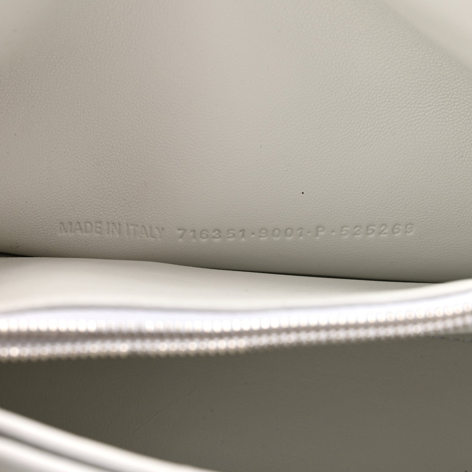 Balenciaga Crushed Calfskin Quilted Small Crush Chain Bag Optic White 7 of 10