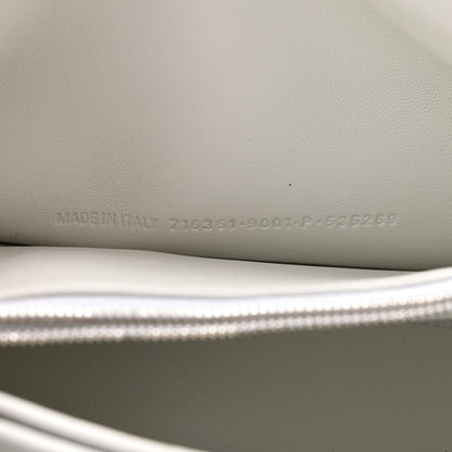 Balenciaga Crushed Calfskin Quilted Small Crush Chain Bag Optic White 7 of 10