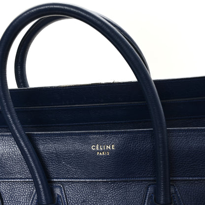 Celine Drummed Calfskin Mini Luggage Ink 11 of 11