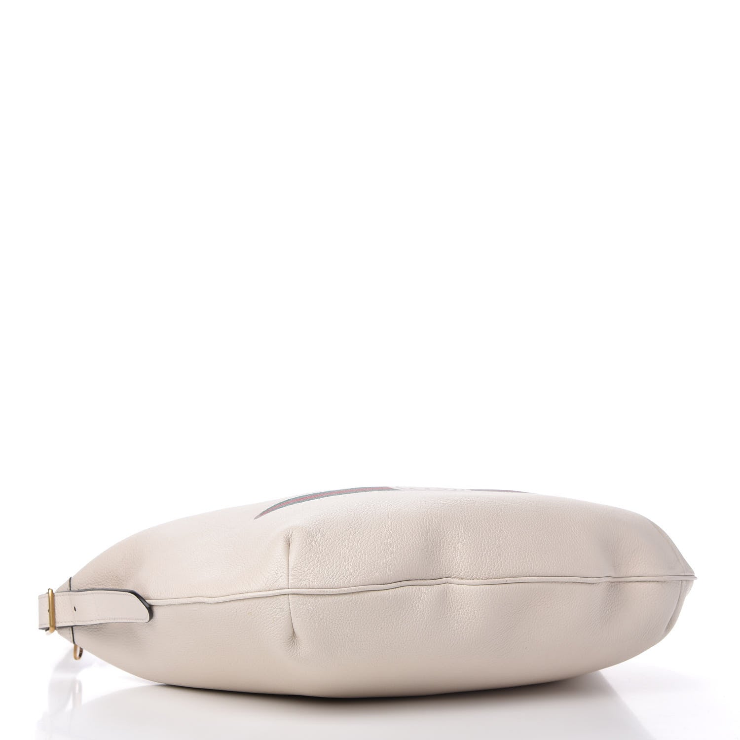 Gucci Grained Calfskin Logo Half Moon Hobo White 4 of 10