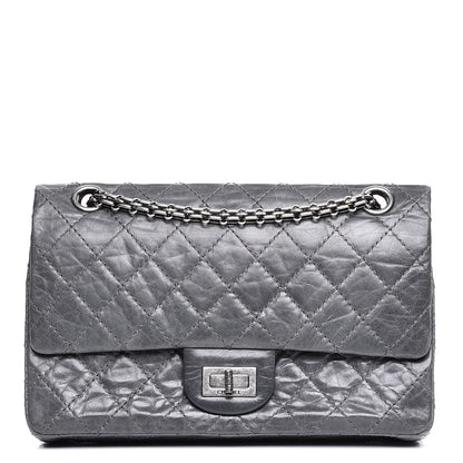 Chanel Aged Calfskin Quilted 50th Anniversary 2.55 Reissue 225 Flap Grey 1 of 10