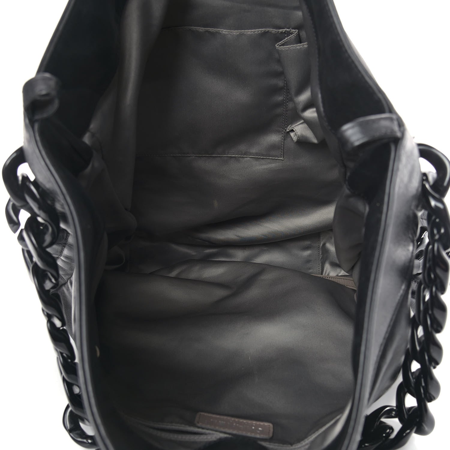Chanel Calfskin Modern Chain Rhodoid Hobo Black 5 of 11