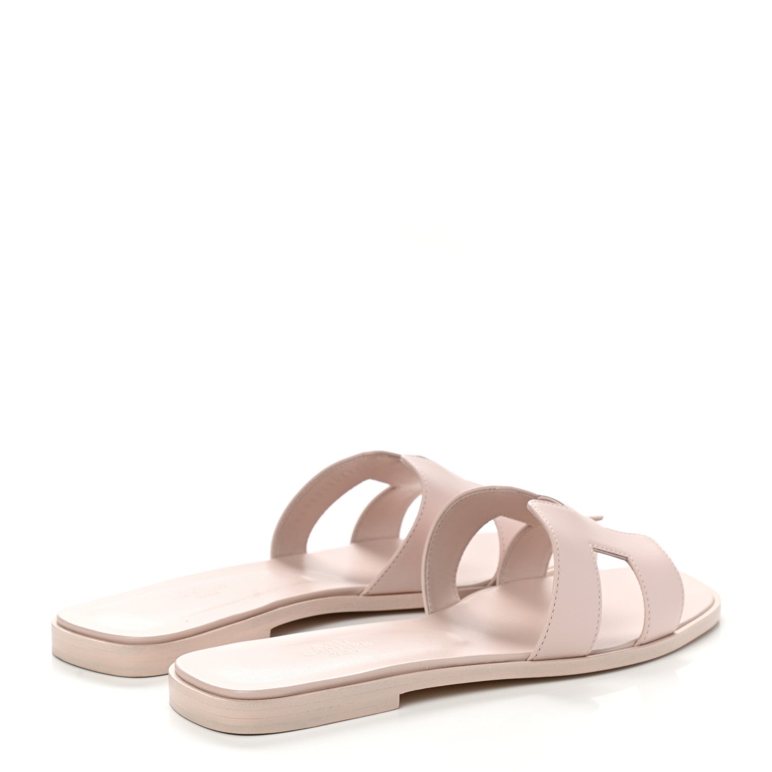 Hermes Box Calfskin Oran Sandals 41 Rose Pale 4 of 9