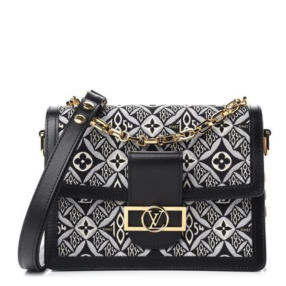 Louis Vuitton Jacquard Since 1854 Dauphine MM Grey 1 of 10