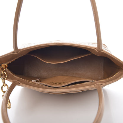 Chanel Caviar Quilted Medallion Tote Beige 5 of 14