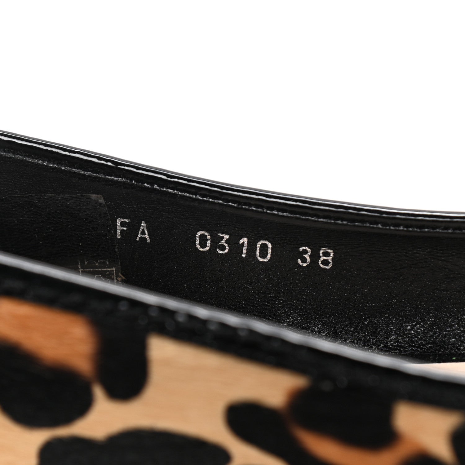 Christian Dior Calf Hair Patent Leopard Ballet Flats 38 Black 10 of 11