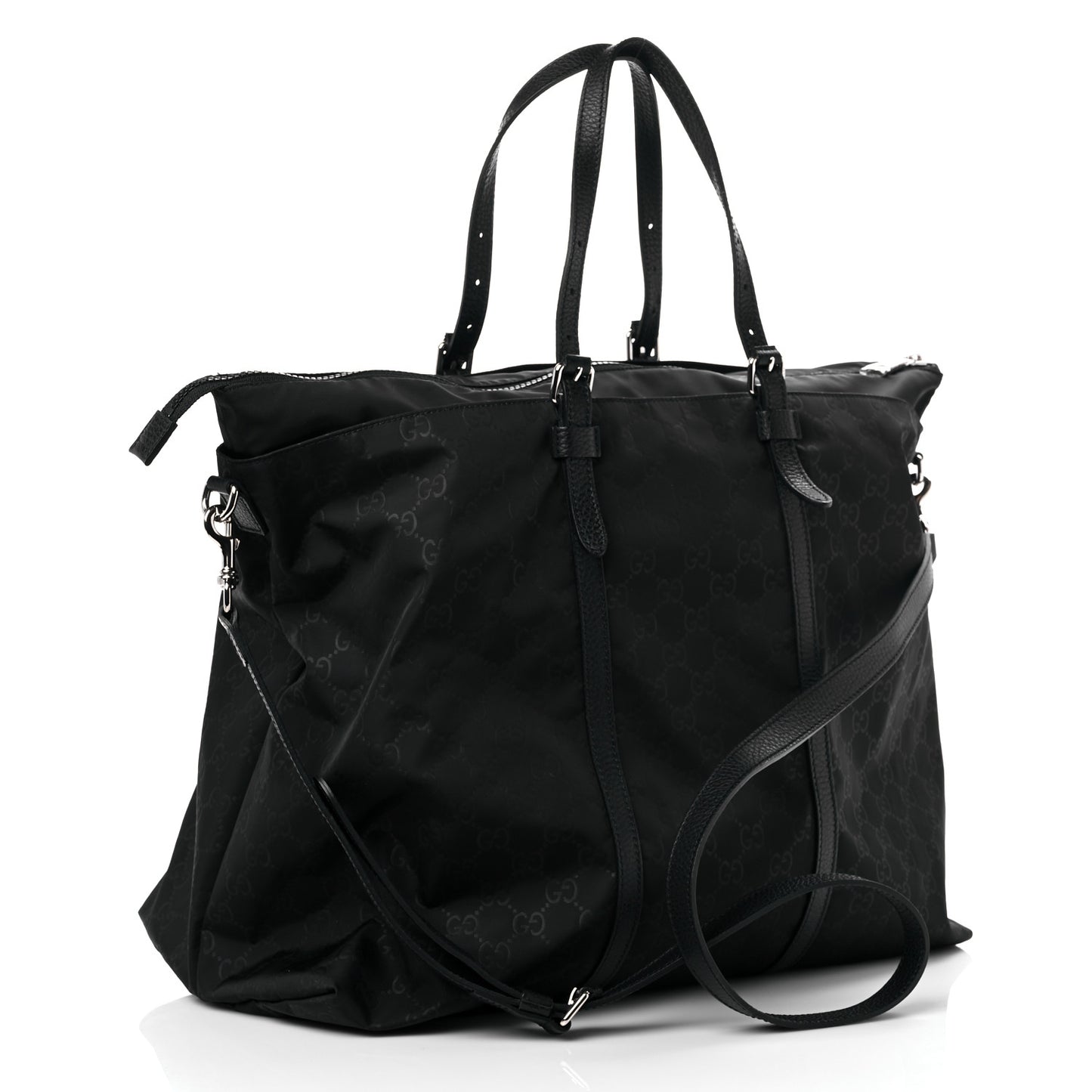 Nylon Monogram Light Duffle Bag Black