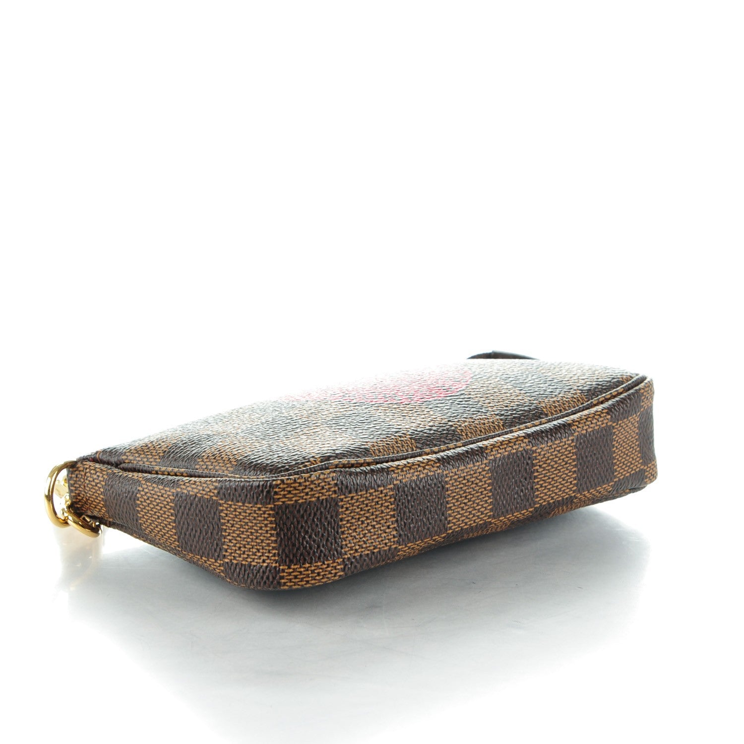 Louis Vuitton Damier Ebene Complice Trunks and Bags Mini Pochette Accessories Red 4 of 7