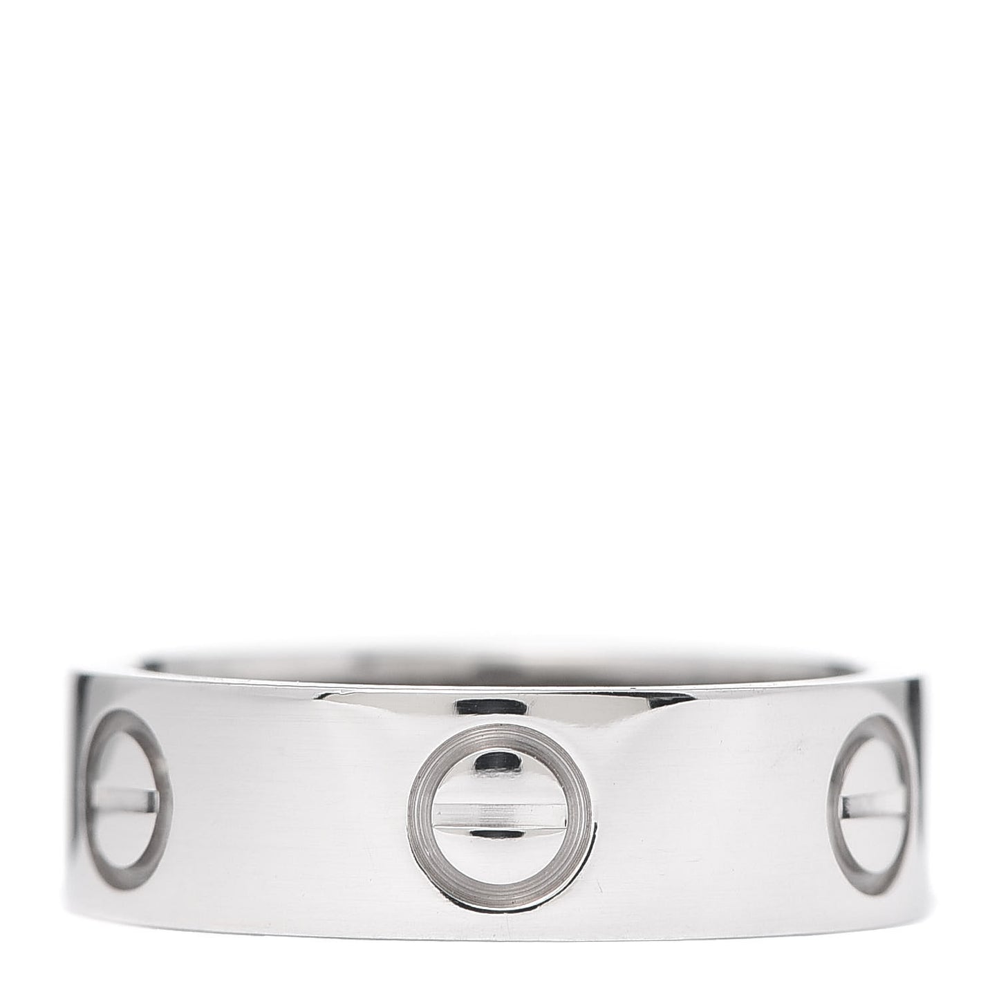 18K White Gold 5.5mm LOVE Ring 51 5.75