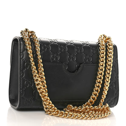 Gucci Guccissima Small Padlock Shoulder Bag Black 3 of 9