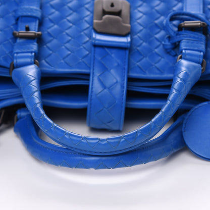 Bottega Veneta Light Calf Intrecciato Small Roma Signal Blue 10 of 11