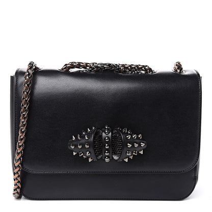 Christian Louboutin Calfskin Small Sweety Charity NV Shoulder Bag Black 1 of 9