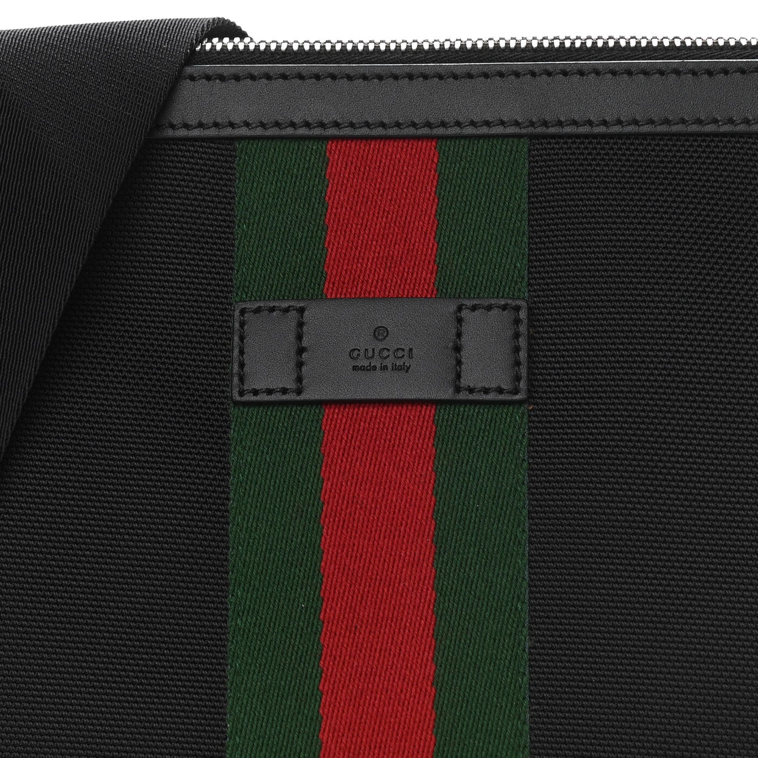 Gucci Techno Canvas Web Messenger Bag Black 10 of 10