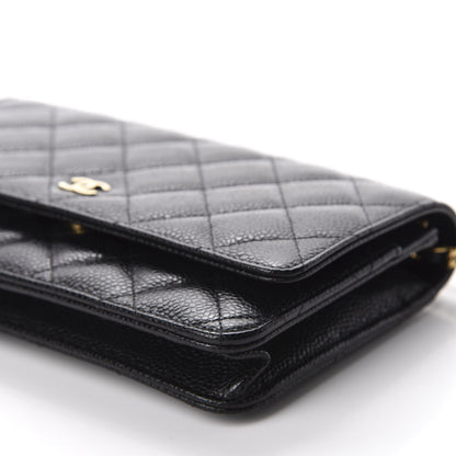 Chanel Caviar Quilted Wallet On Chain WOC Black 7 of 12