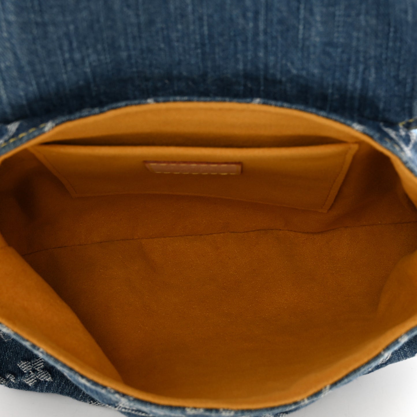 Monogram Denim Mini Pleaty Blue