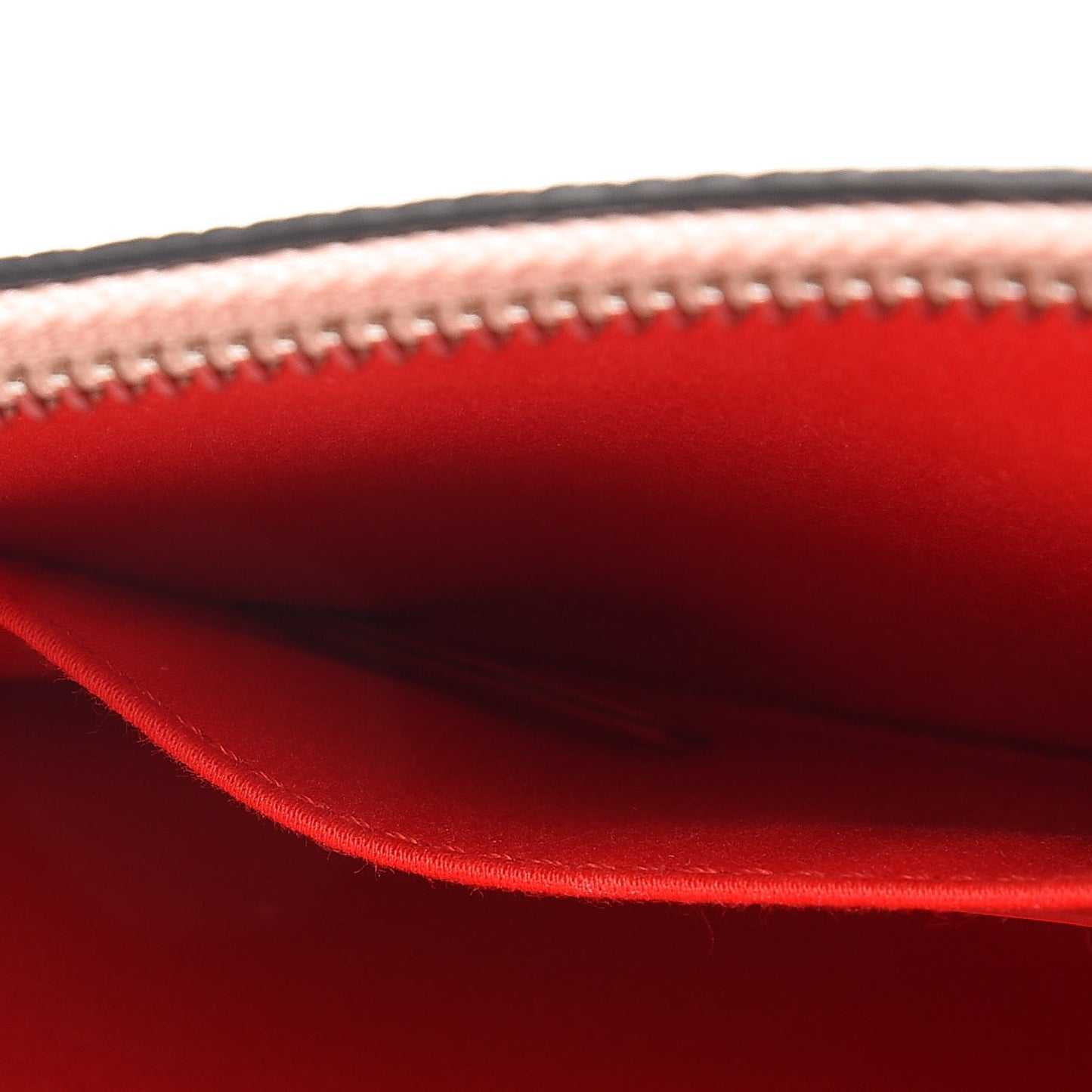 Calfskin Empire Loubicute Crazy Love Charms Clutch Latte