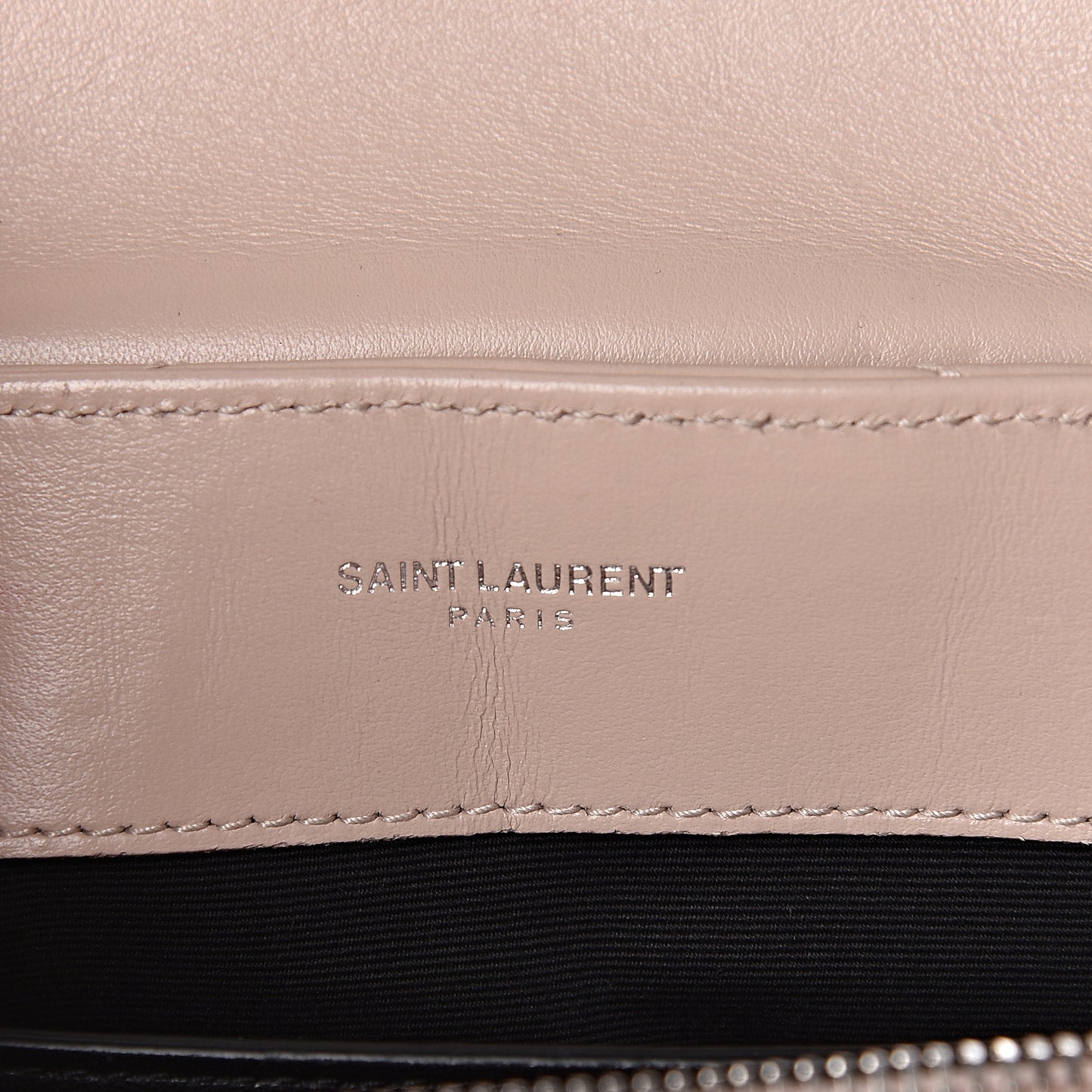 Calfskin Y Quilted Monogram Small Loulou Chain Satchel Nude Powder