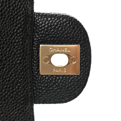 Chanel Caviar Quilted Medium Double Flap Black 8 of 10