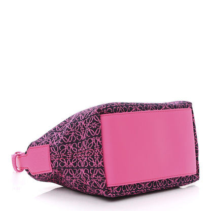 Loewe Jacquard Anagram Calfskin Small Cubi Bag Pink 4 of 9
