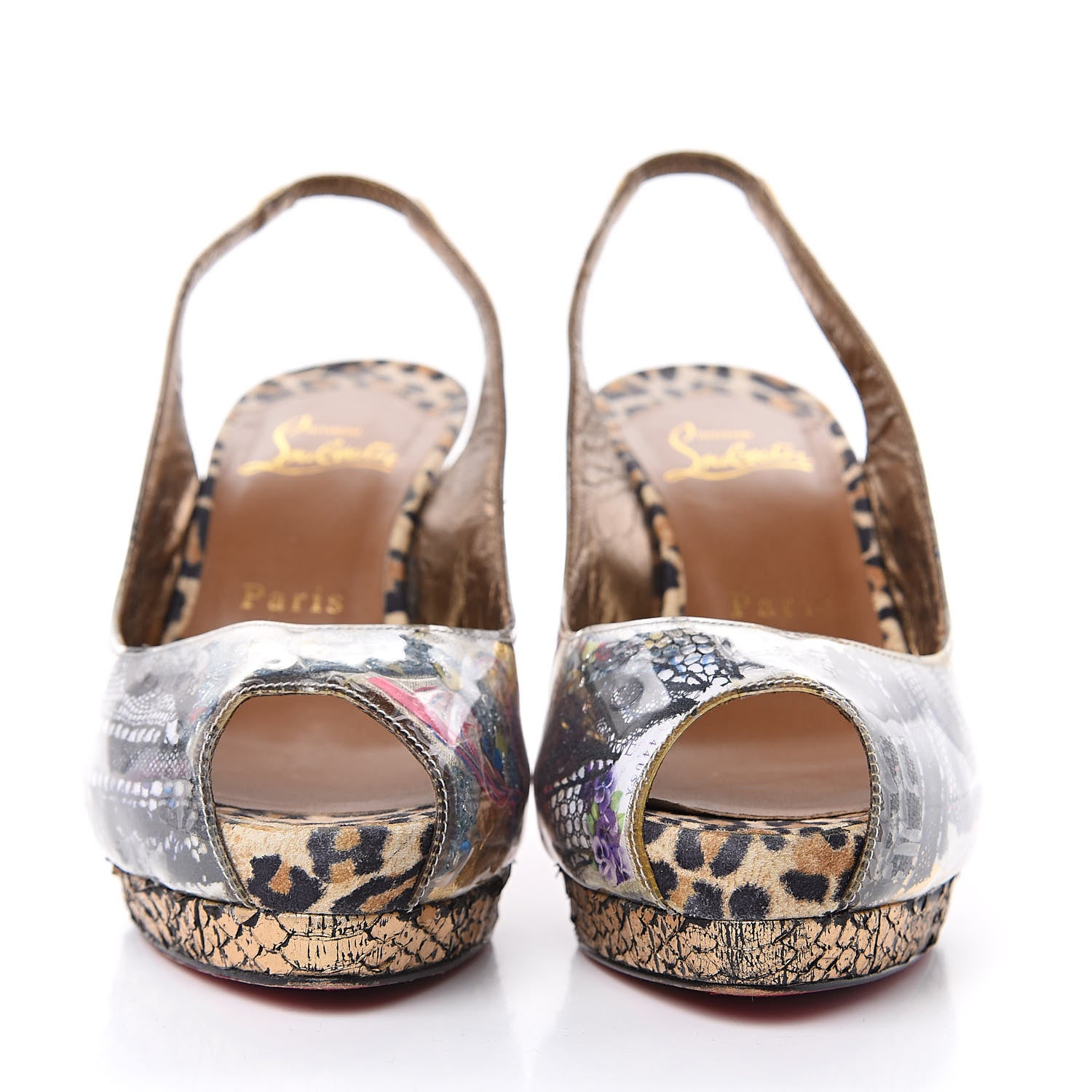 Christian Louboutin PVC Suede Winter Trash 100 Pumps 37 Multi 2 of 12