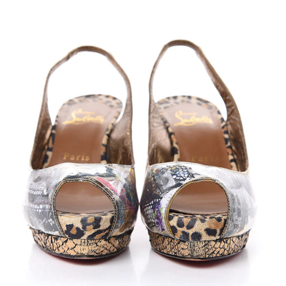 Christian Louboutin PVC Suede Winter Trash 100 Pumps 37 Multi 2 of 12
