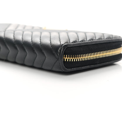 Prada Nappa Impunture Zip Around Wallet Black 12 of 13