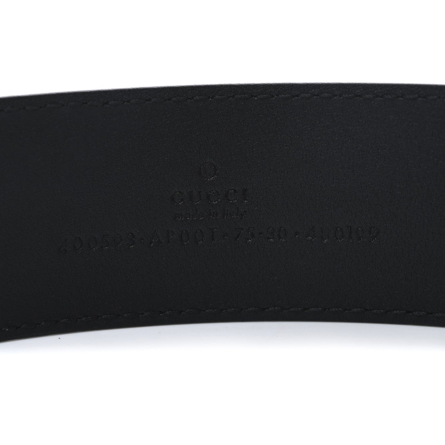Gucci Calfskin Double G 40mm Belt 75 30 Black 4 of 5