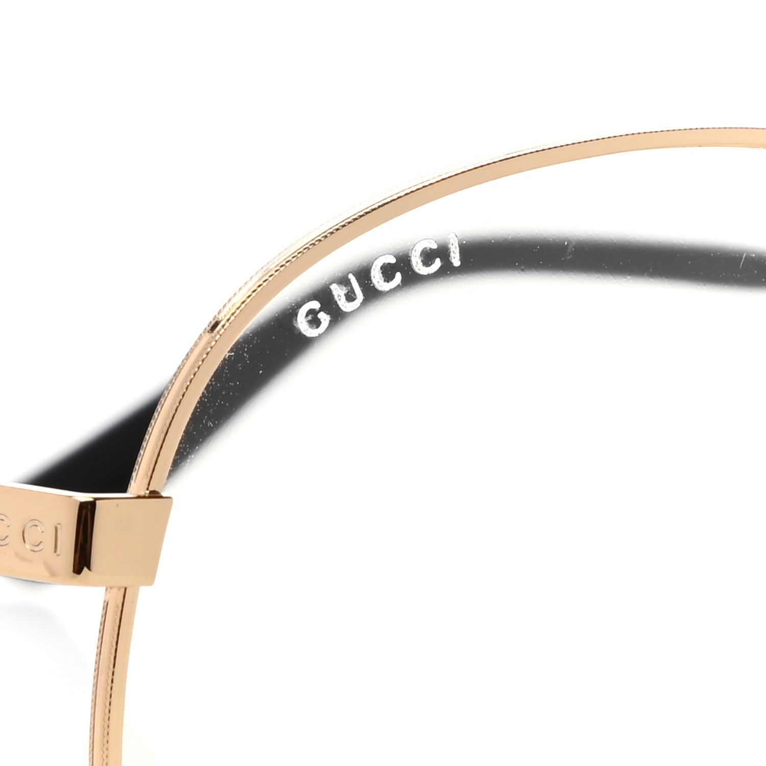 Gucci Aviator Eyeglasses GG0138S Gold Black 8 of 9