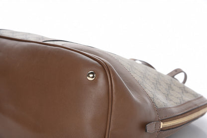 Gucci GG Supreme Monogram Margaux Calfskin Large Nice Top Handle Dome Bag Beige Ebony Acero 10 of 12