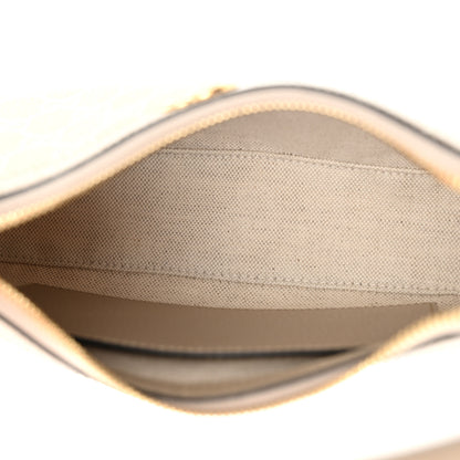 Gucci GG Supreme Monogram Textured Dollar Calfskin Small Ophidia Hobo Beige Mystic White Oatmeal 5 of 11