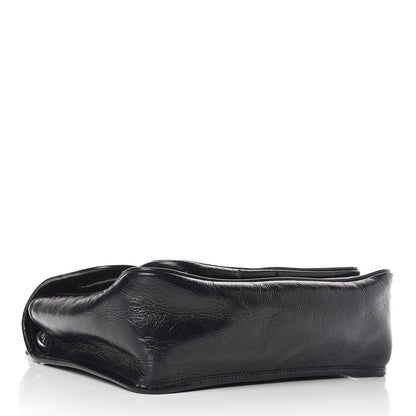 Saint Laurent Crinkled Calfskin Matelasse Monogram Medium Niki Chain Satchel Black 4 of 11
