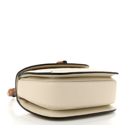 Gucci Monogram Jumbo GG Textured Dollar Calfskin Web Small Bamboo 1947 Top Handle Bag Off White 4 of 10