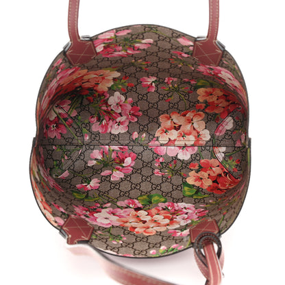 Gucci GG Supreme Monogram Blooms Medium Reversible Tote Beige Multicolor Dry Rose 25 of 33