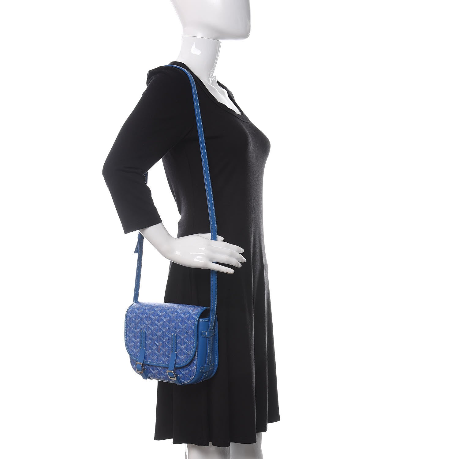 Goyard Goyardine Belvedere PM Messenger Bag Sky Blue 2 of 9