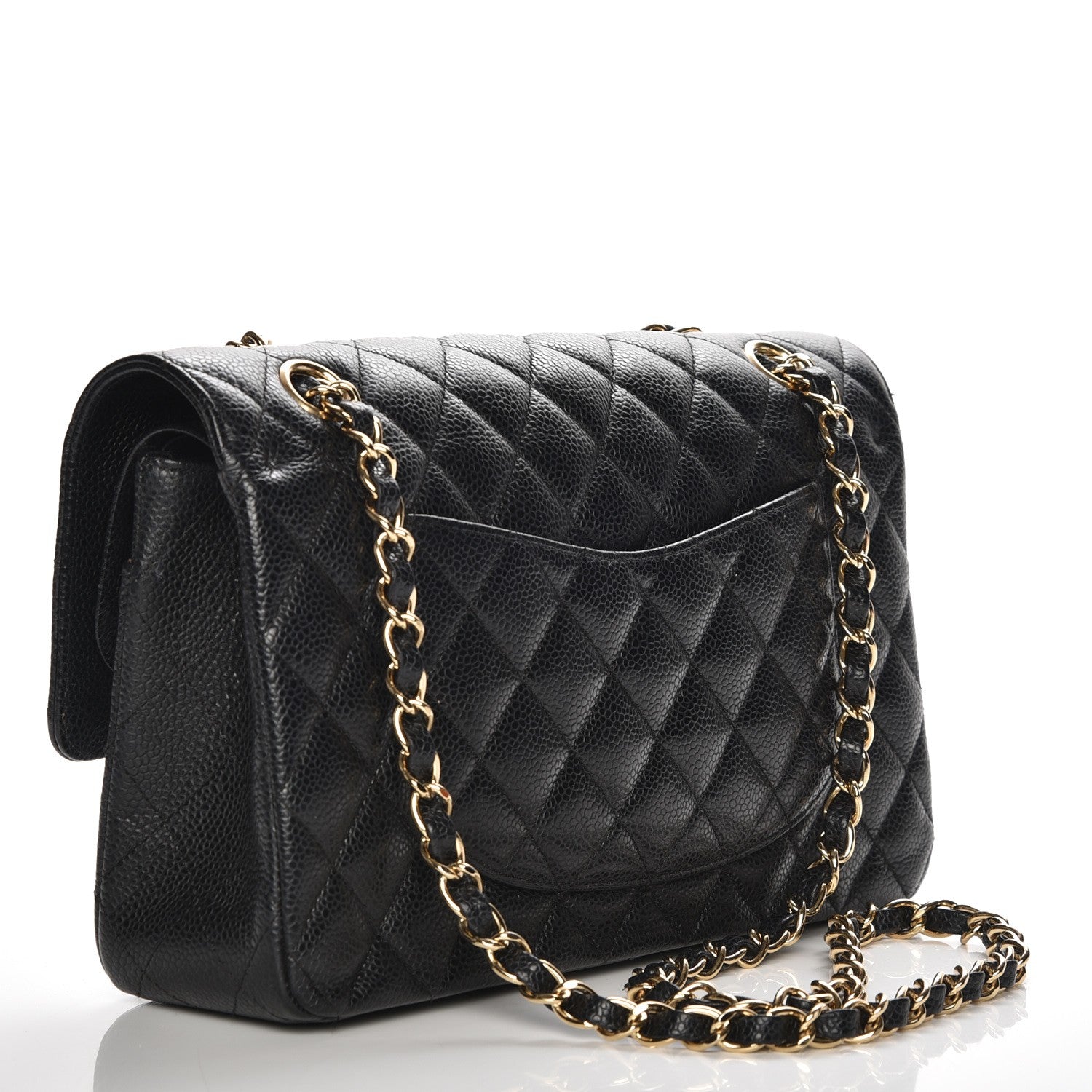 Chanel Caviar Quilted Medium Double Flap Black 3 of 12