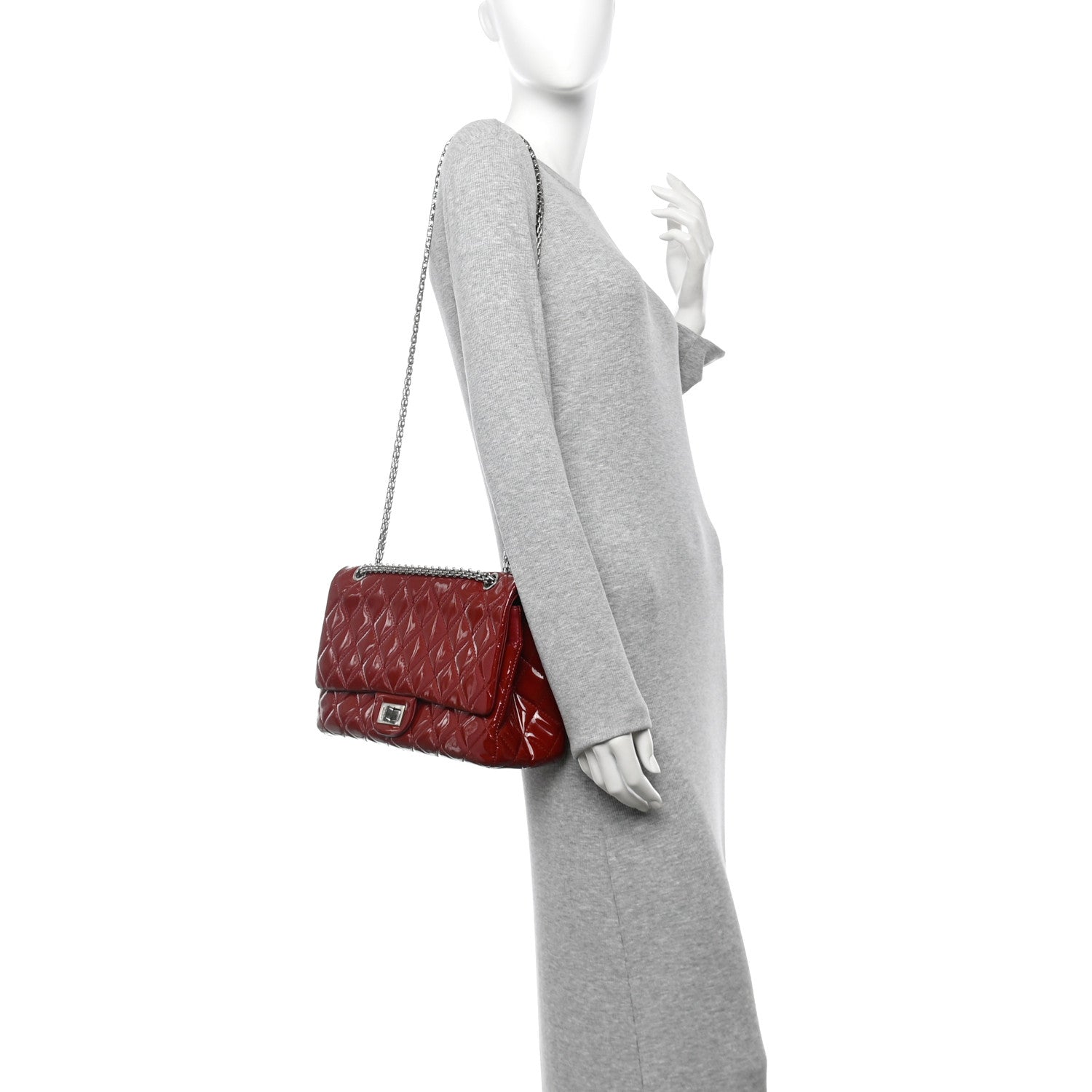 Chanel Patent Quilted 2.55 Reissue 227 Flap Red 2 of 16