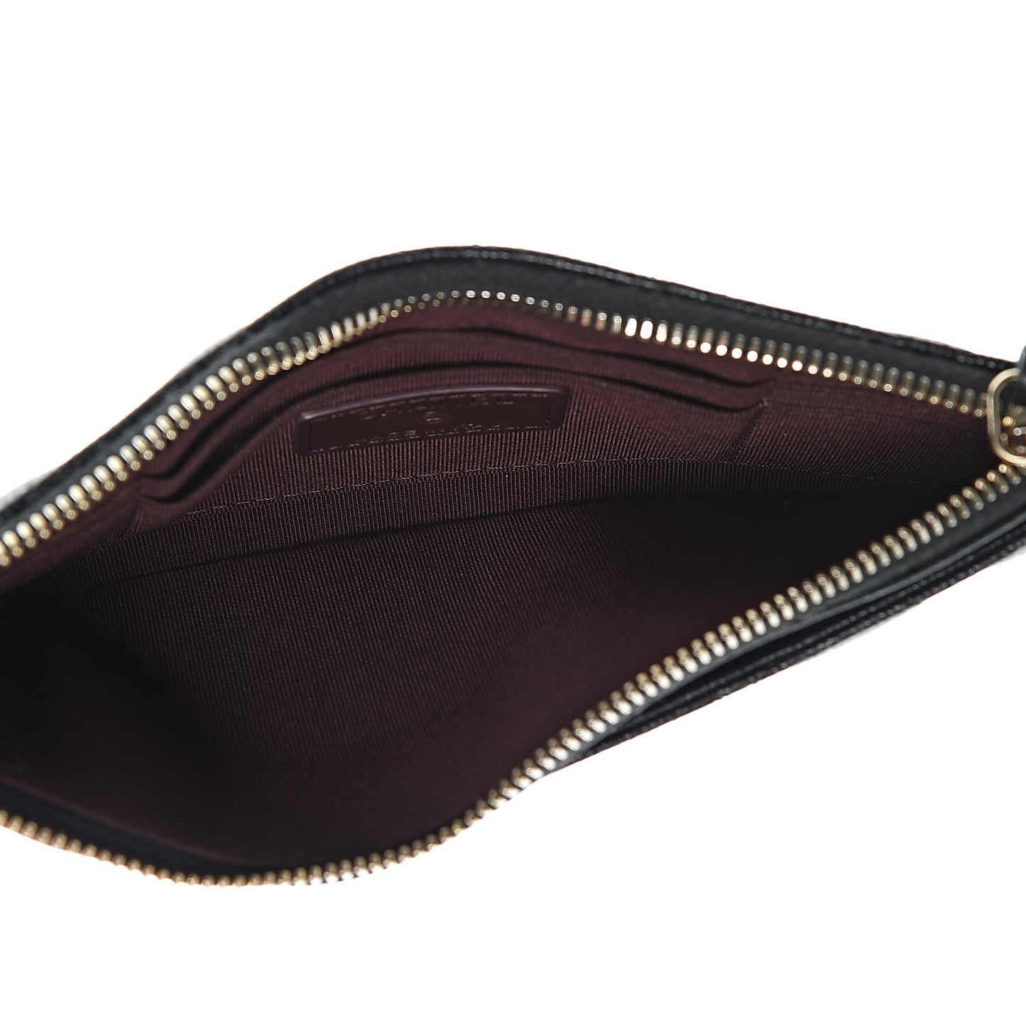 Caviar Quilted Classic Zip Pouch Black