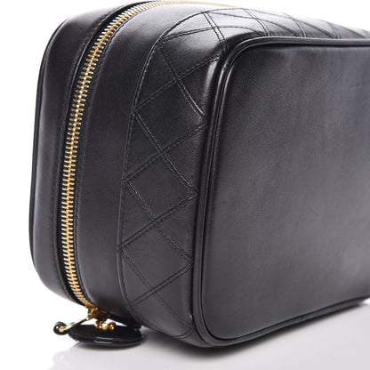 Chanel Lambskin Vanity Cosmetic Bag Black 9 of 11