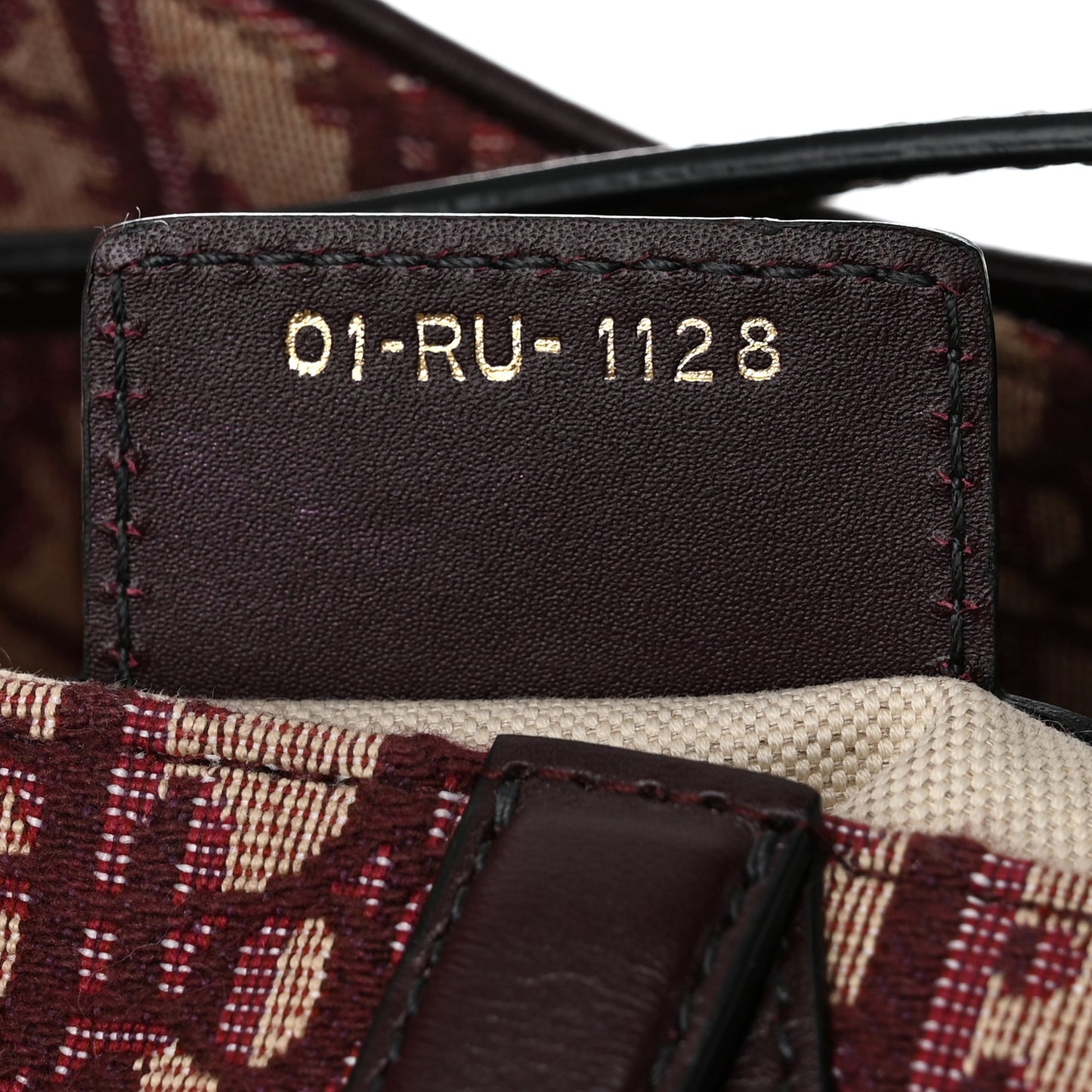 Oblique Saddle Bag Burgundy
