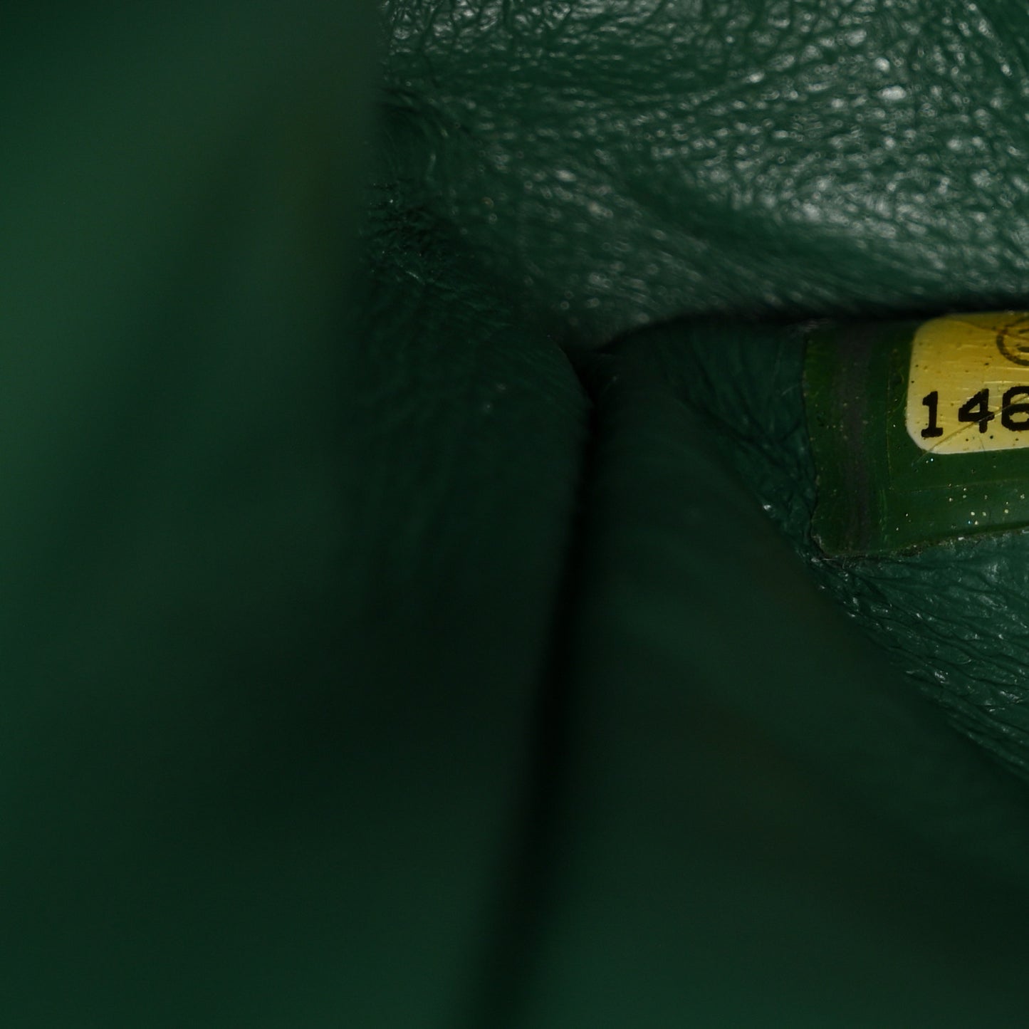 Distressed Patent Quilted 2.55 Reissue 227 Flap Green