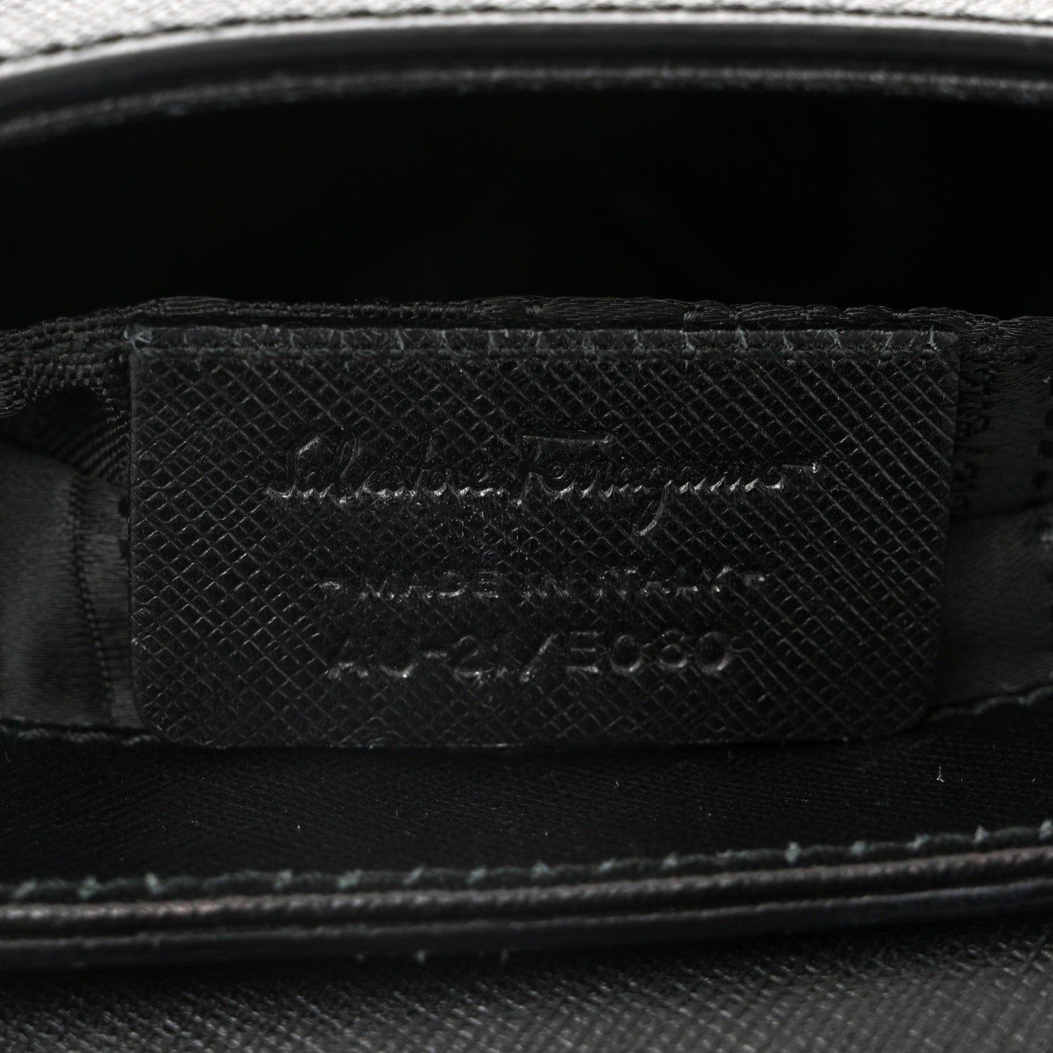 Salvatore Ferragamo Saffiano Paris Crossbody Bag Black 7 of 10