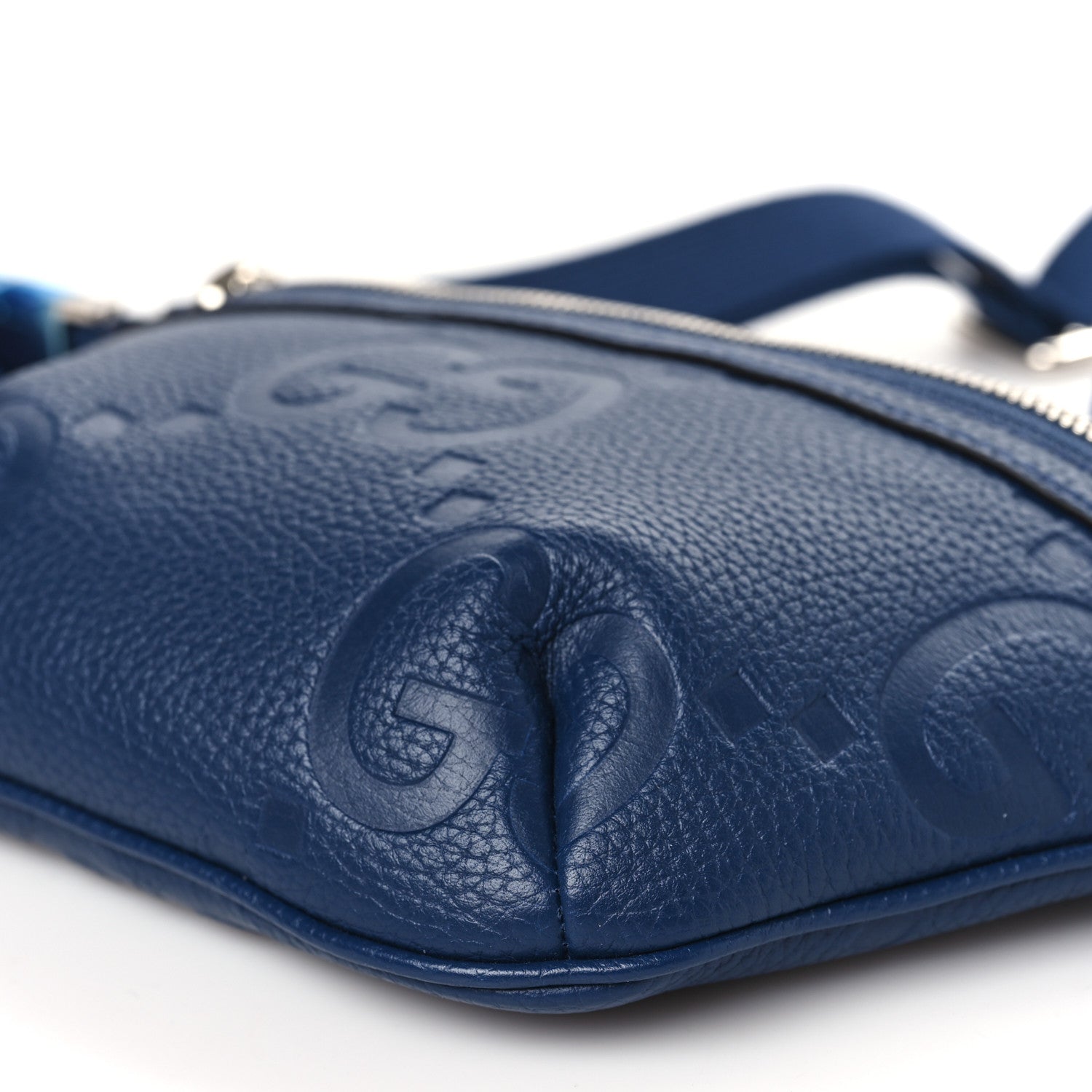 Gucci Piuma Calfskin Jumbo GG Embossed Small Belt Bag Royale 9 of 9