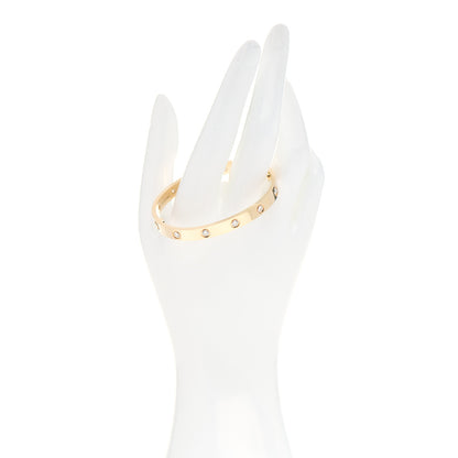 Cartier 18K Yellow Gold 10 Diamond LOVE Bracelet 16 2 of 4