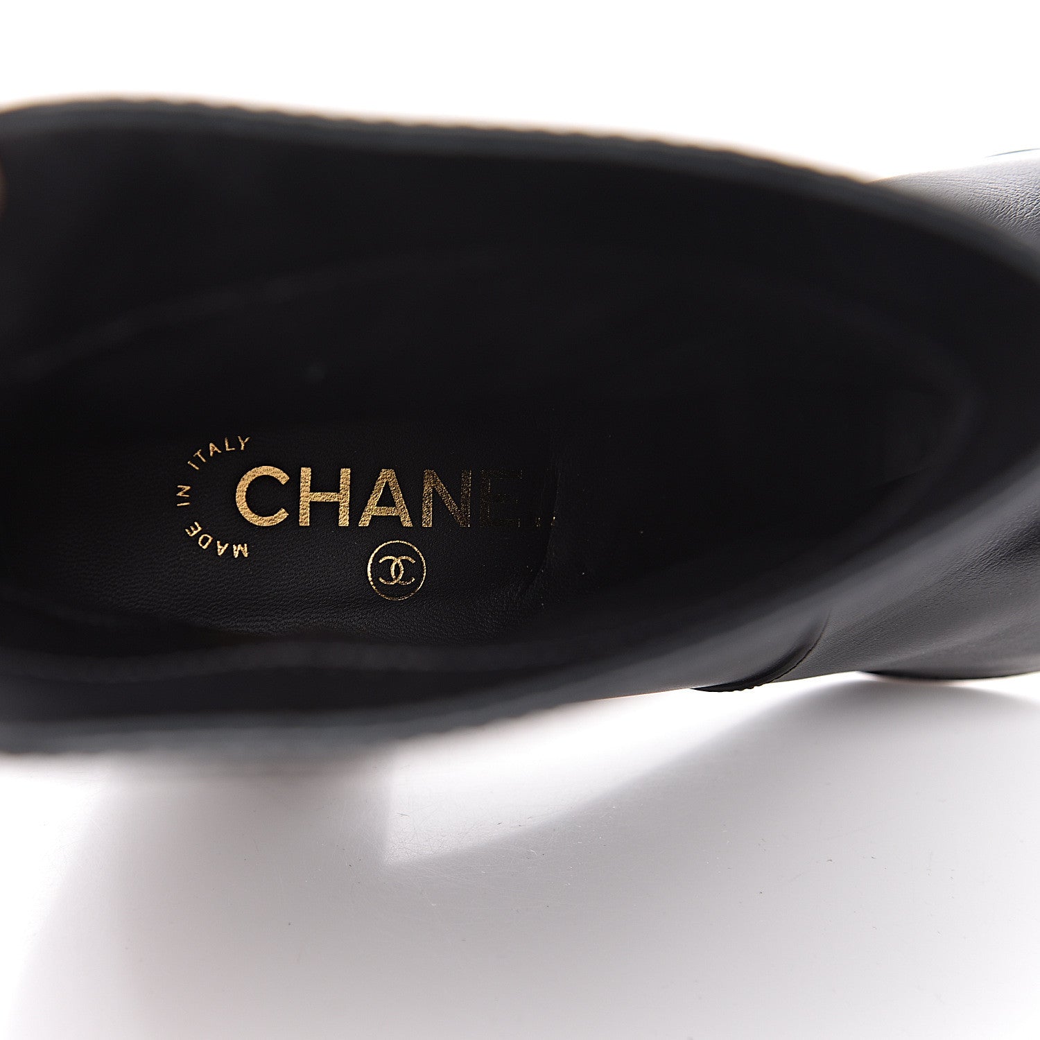Chanel Calfskin CC Short Boots 40 Black 5 of 14