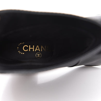 Chanel Calfskin CC Short Boots 40 Black 5 of 14