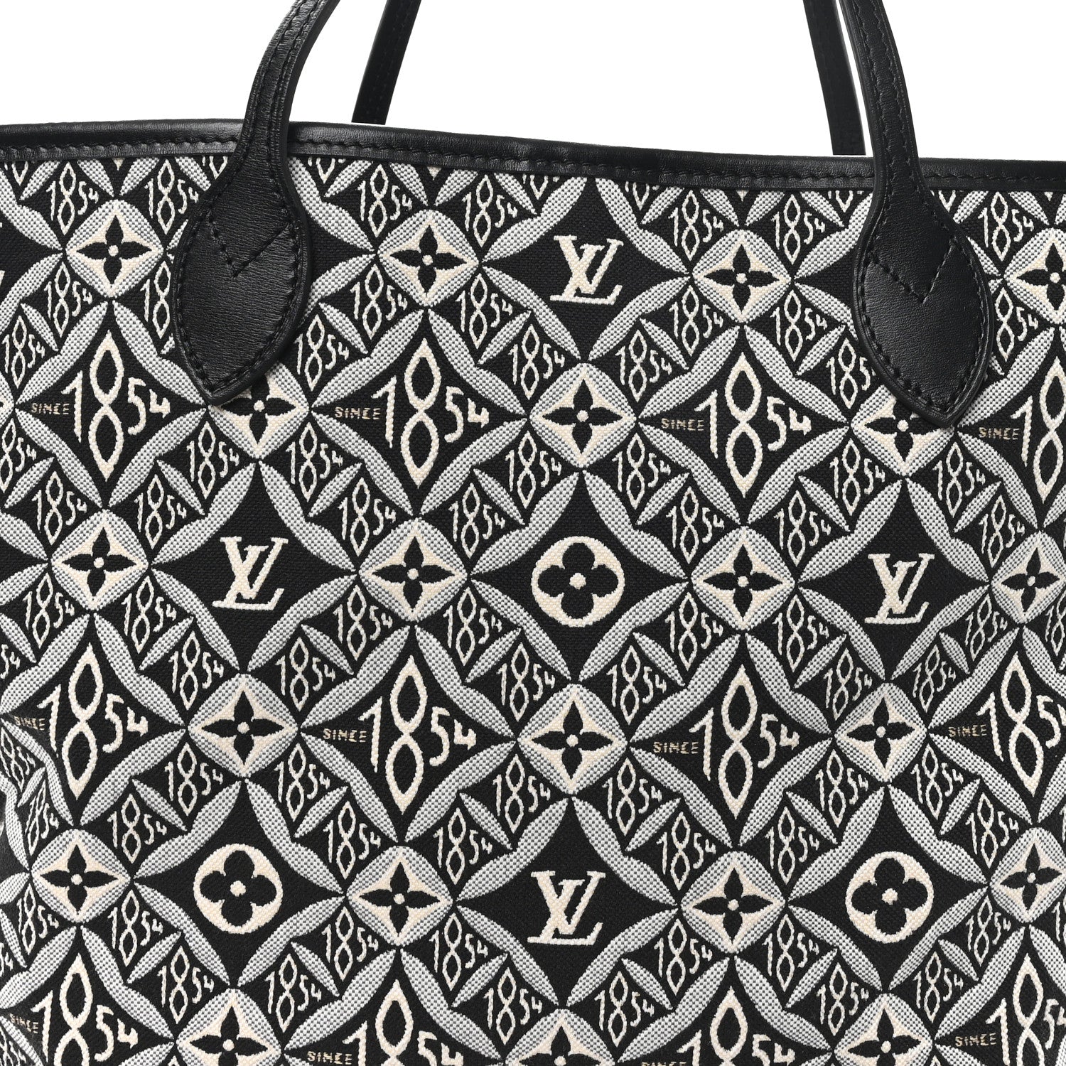 Louis Vuitton Jacquard Since 1854 Neverfull MM Grey 9 of 12