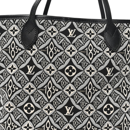 Louis Vuitton Jacquard Since 1854 Neverfull MM Grey 9 of 12
